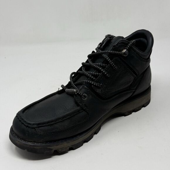 Rockport XCS Waterproof Chukka Boots Mens 8 W Wide Black Leather Preppy Gorpcore main image 8